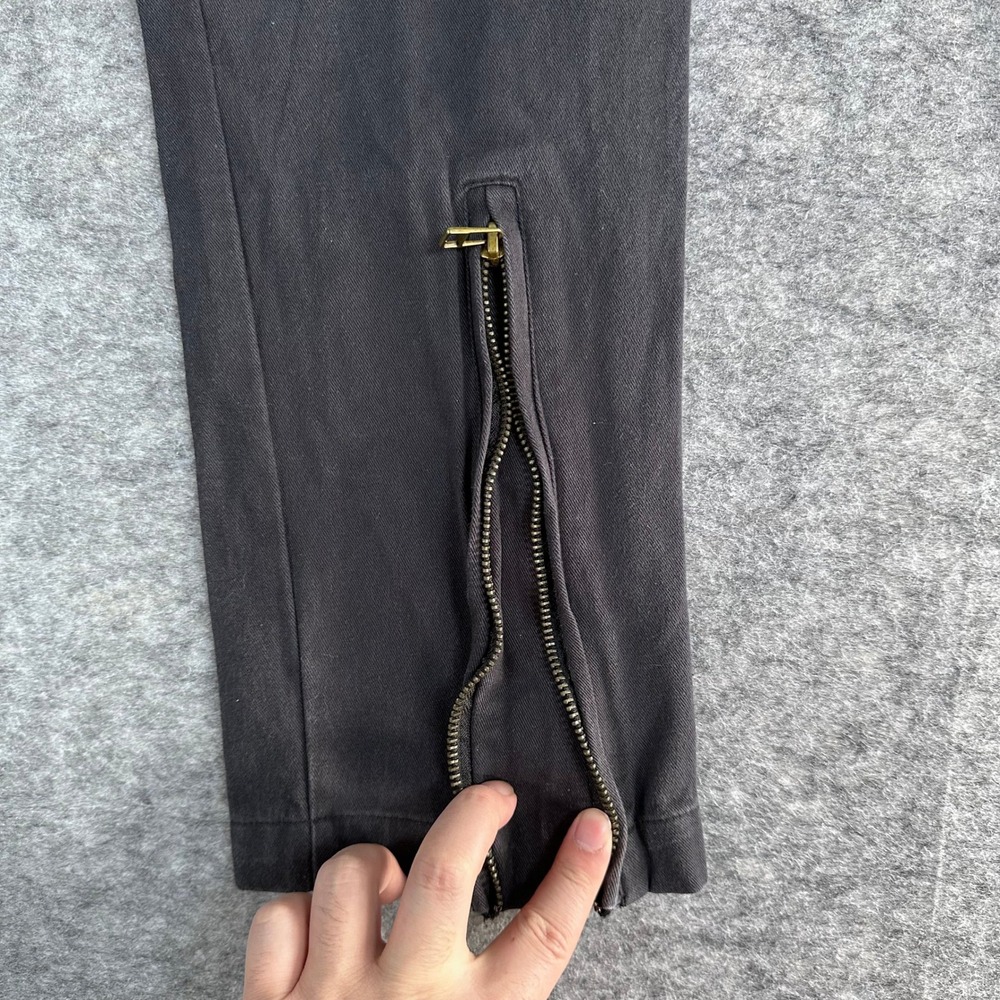 Richie Le Cargo Pants Mens Medium Black Ankle Zip Drawstring‎ Streetwear - Picture 4 of 8